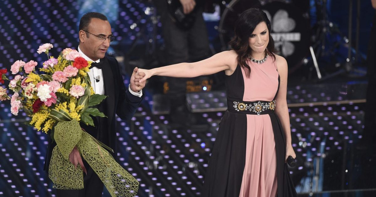 Carlo Conti e Laura Pausini