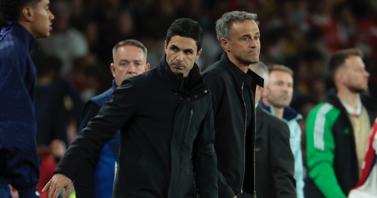 Arteta e Luis Enrique, tecnici rispettivamente di Arsenal e PSG, saranno avversari nella finale di Champions League 2026