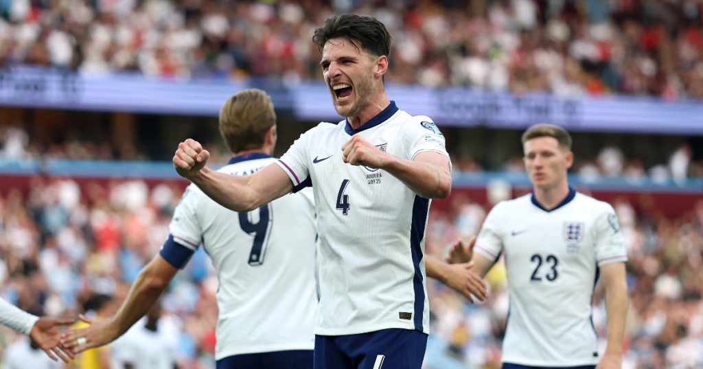 Declan Rice, Inghilterra (Getty Images)