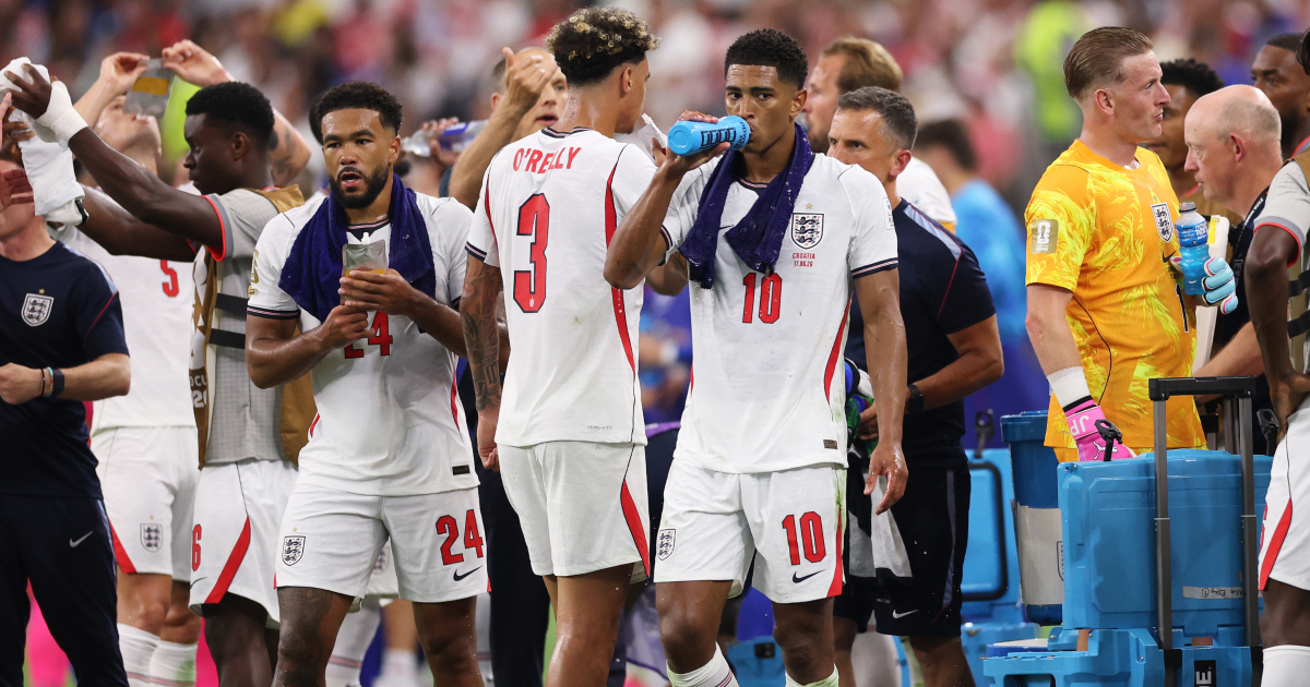 Hydration break, Inghilterra (Getty Images)